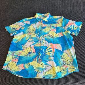 Tommy Bahama Hawaiian MENS Shirt XL Casual   Relax  SHORT SLEEVE Button Down